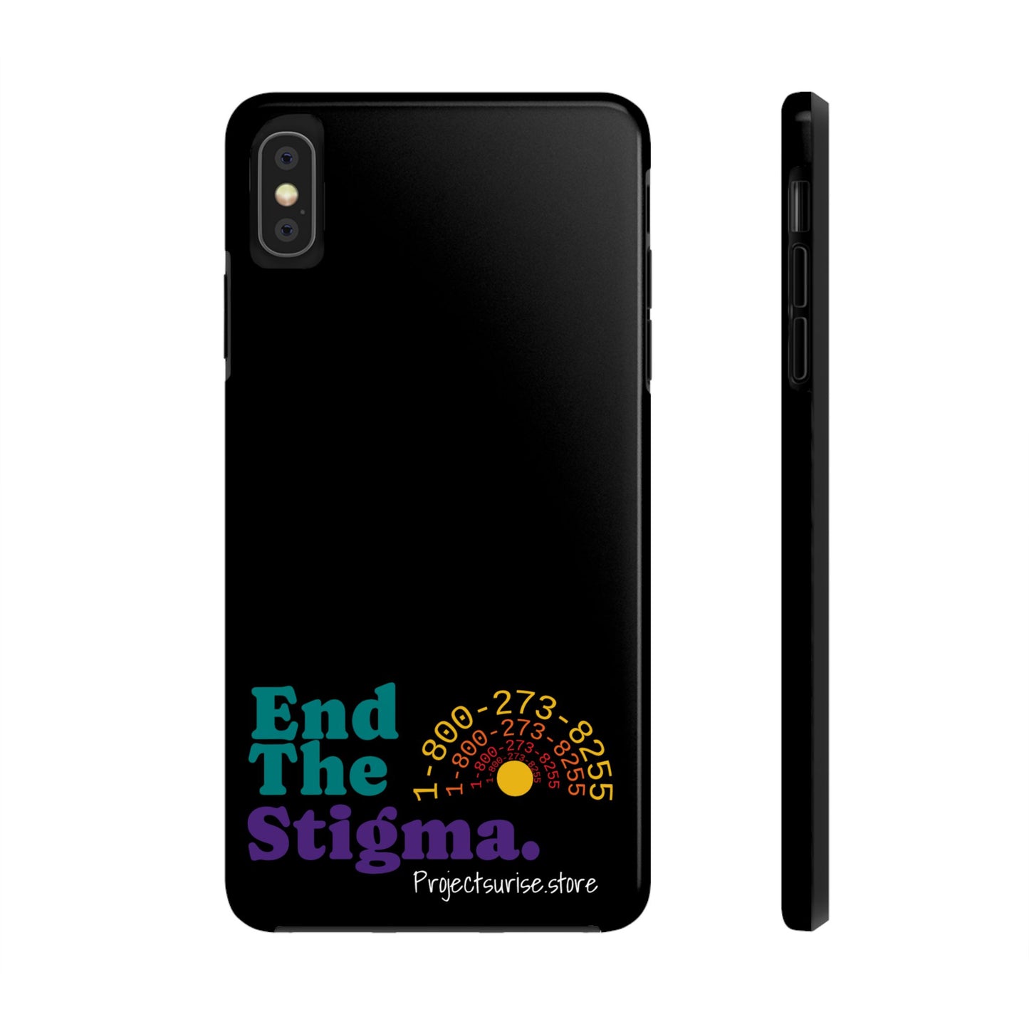 Bold Tough Phone Cases with 'End The Stigma' Design