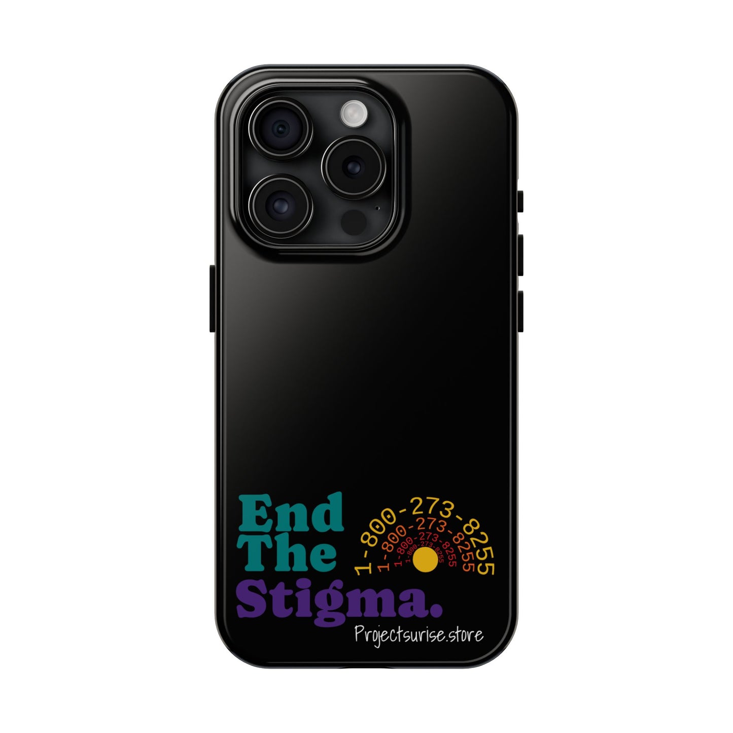 Bold Tough Phone Cases with 'End The Stigma' Design