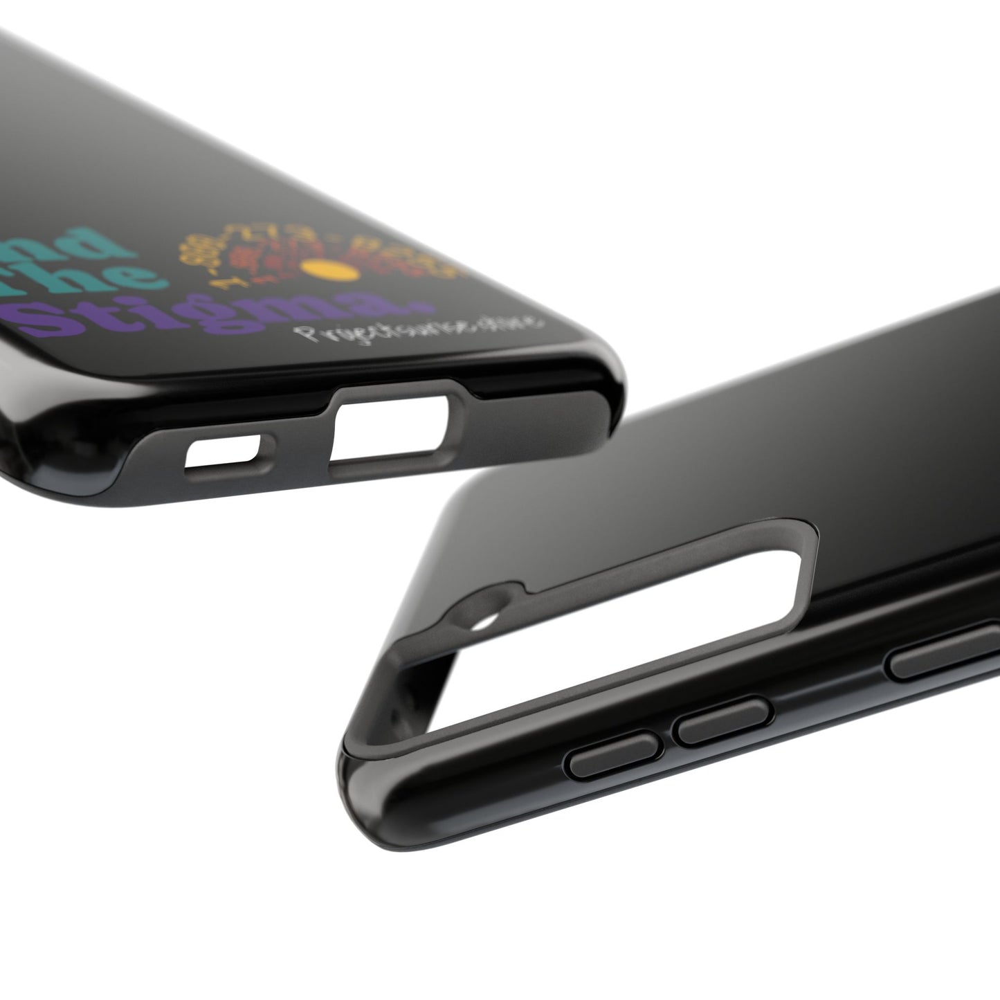 Bold Tough Phone Cases with 'End The Stigma' Design