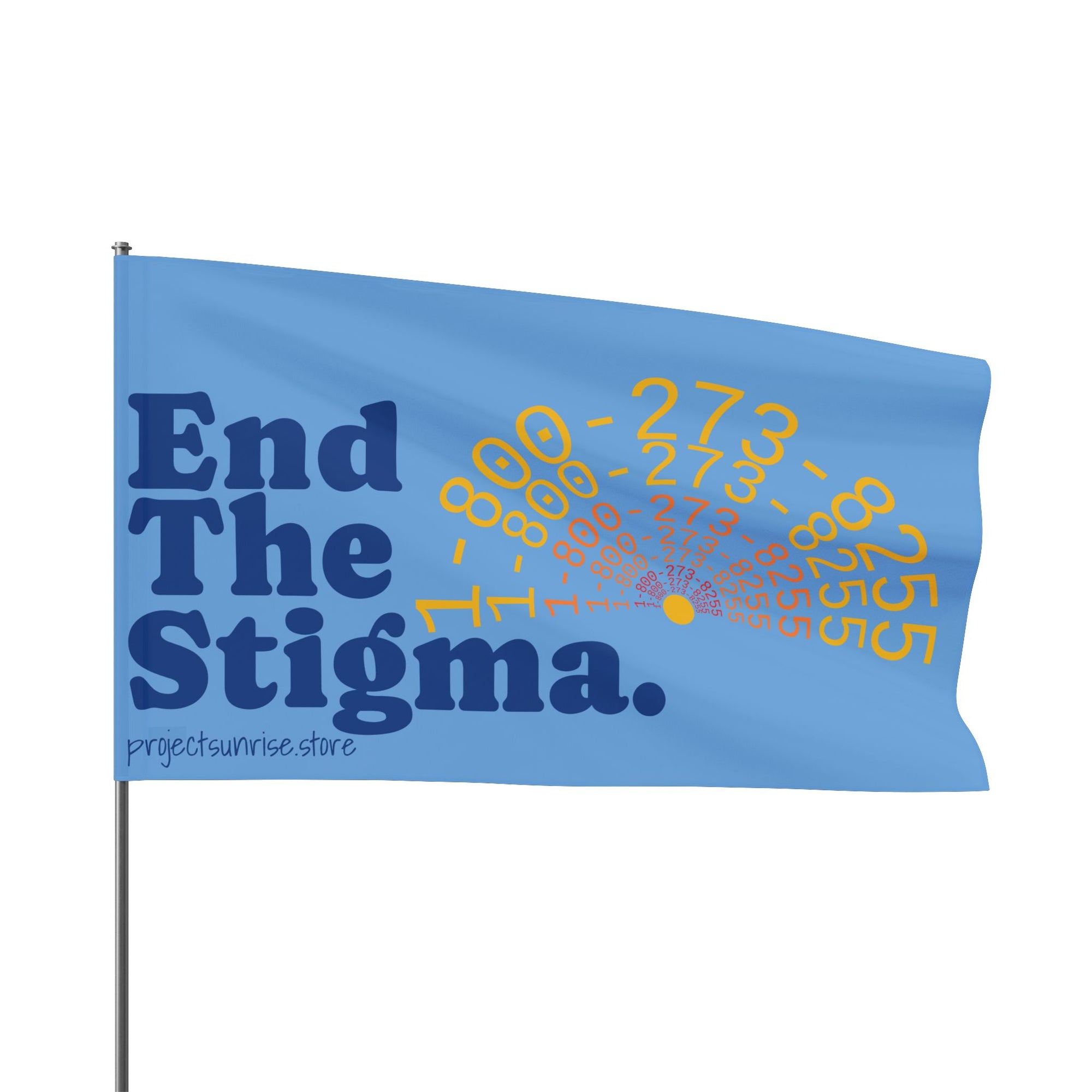 End the Stigma Flag - Empowerment Decor for Mental Health Awareness, Garden Flag, Wall Banner, LGBTQ+ Support, Awareness Campaign