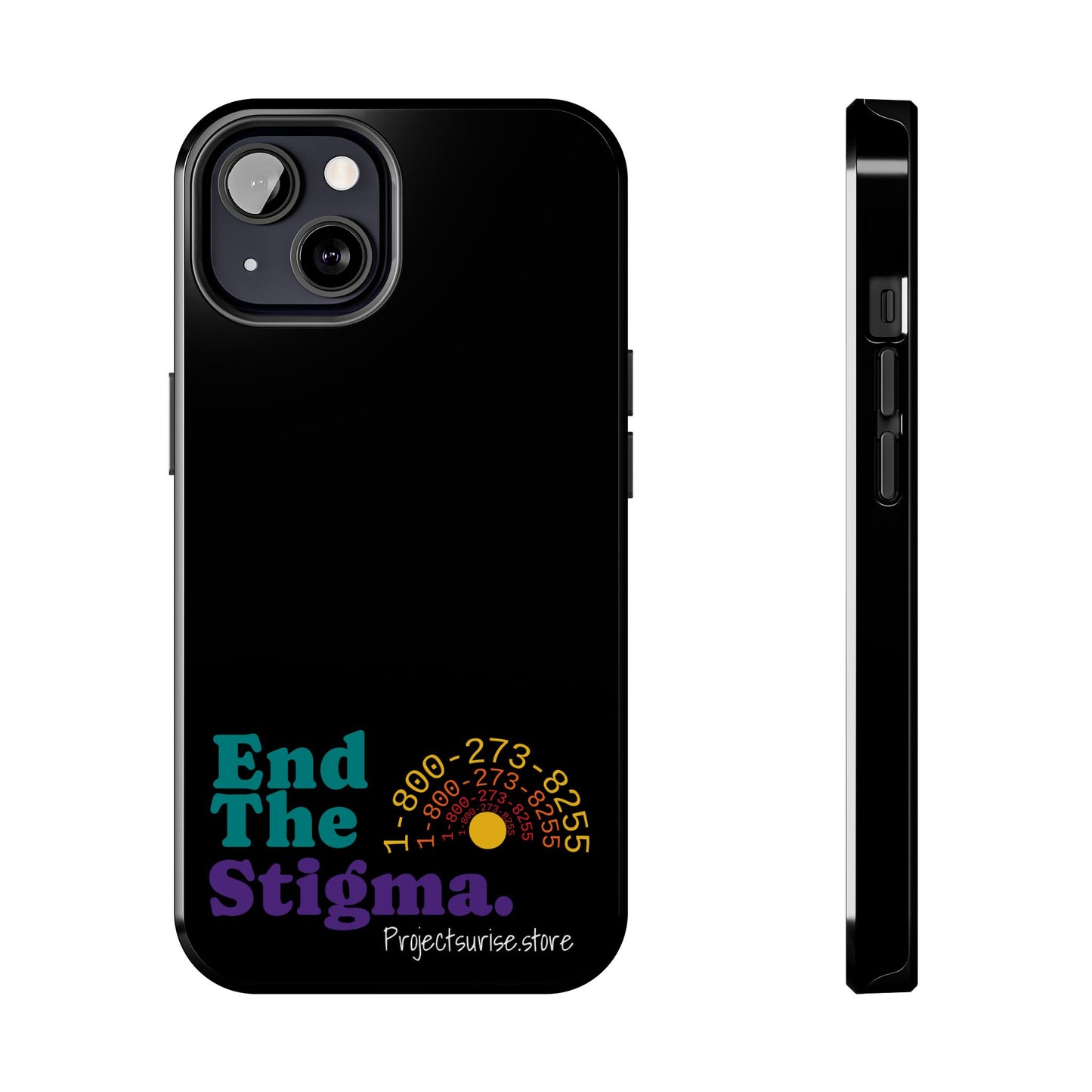 Bold Tough Phone Cases with 'End The Stigma' Design