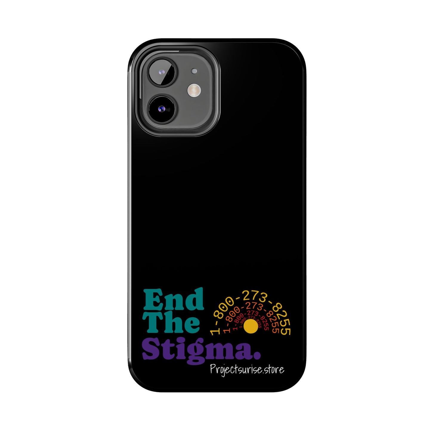 Bold Tough Phone Cases with 'End The Stigma' Design