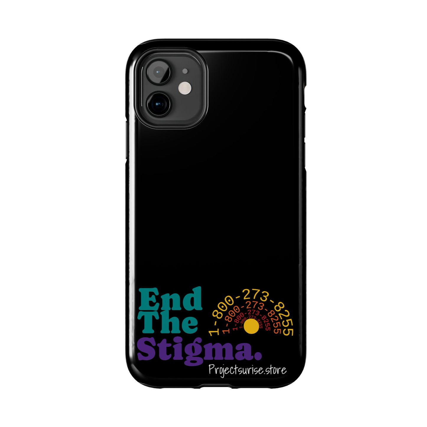 Bold Tough Phone Cases with 'End The Stigma' Design