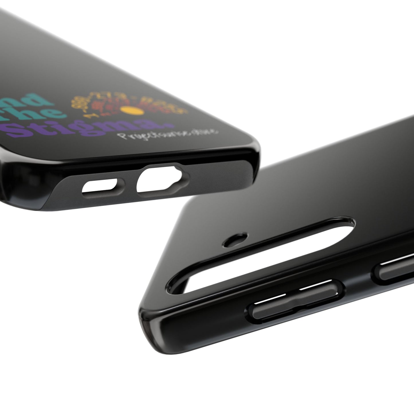Bold Tough Phone Cases with 'End The Stigma' Design