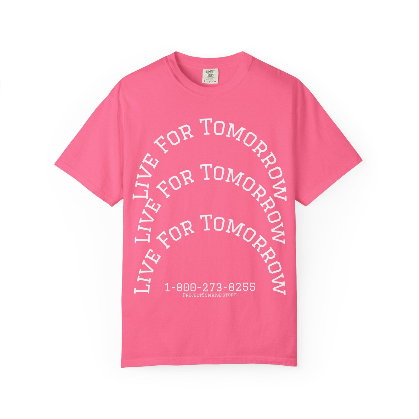 Unisex T-Shirt - "Live for Tomorrow" & "Please Stay" Graphic Design