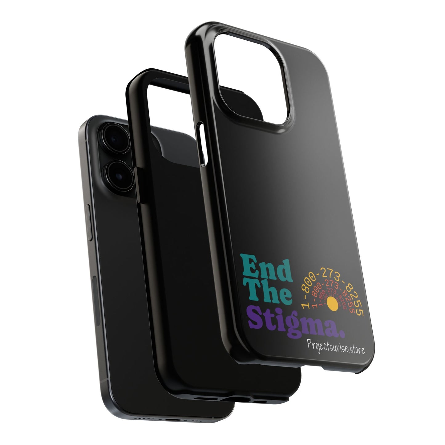 Bold Tough Phone Cases with 'End The Stigma' Design