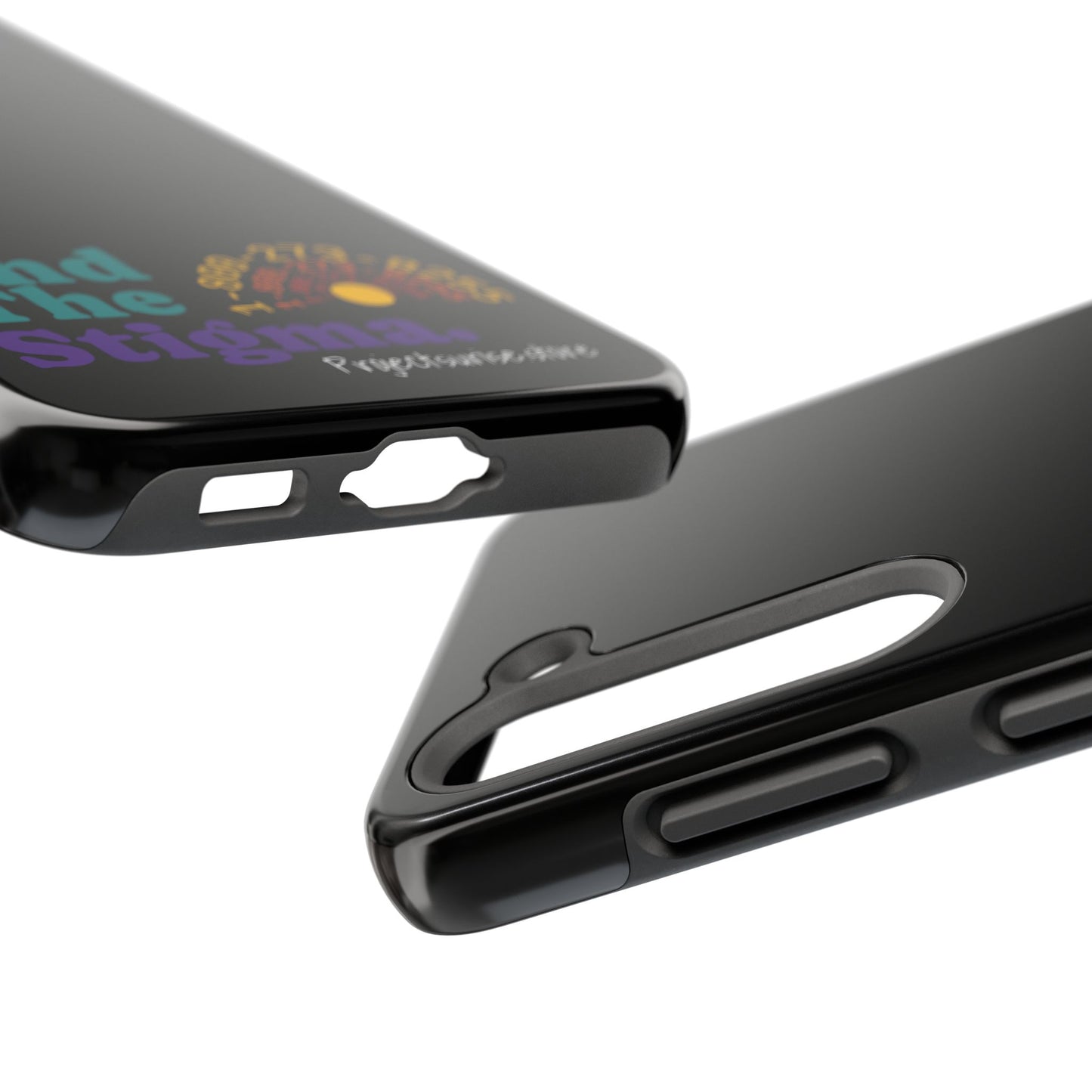 Bold Tough Phone Cases with 'End The Stigma' Design