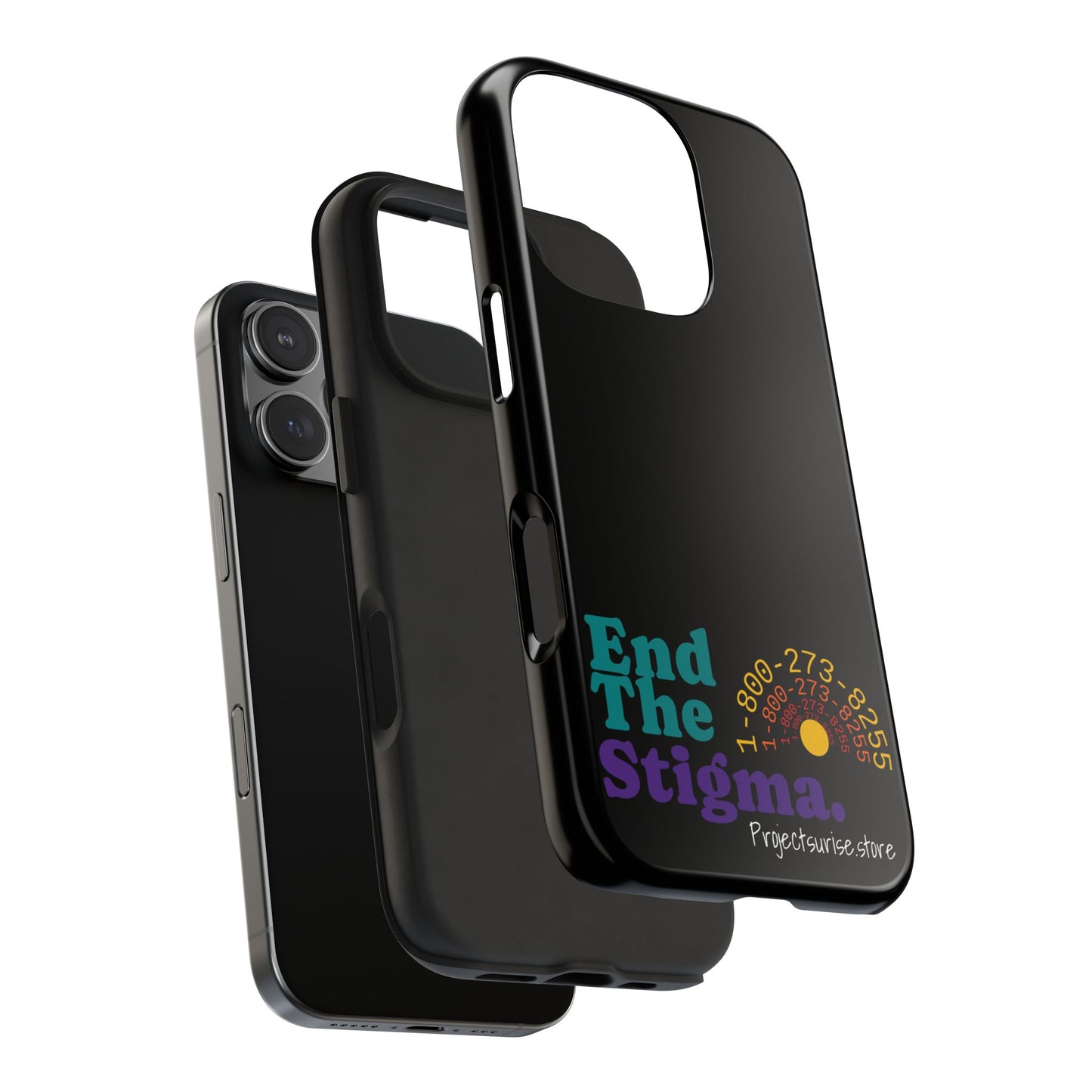 Bold Tough Phone Cases with 'End The Stigma' Design