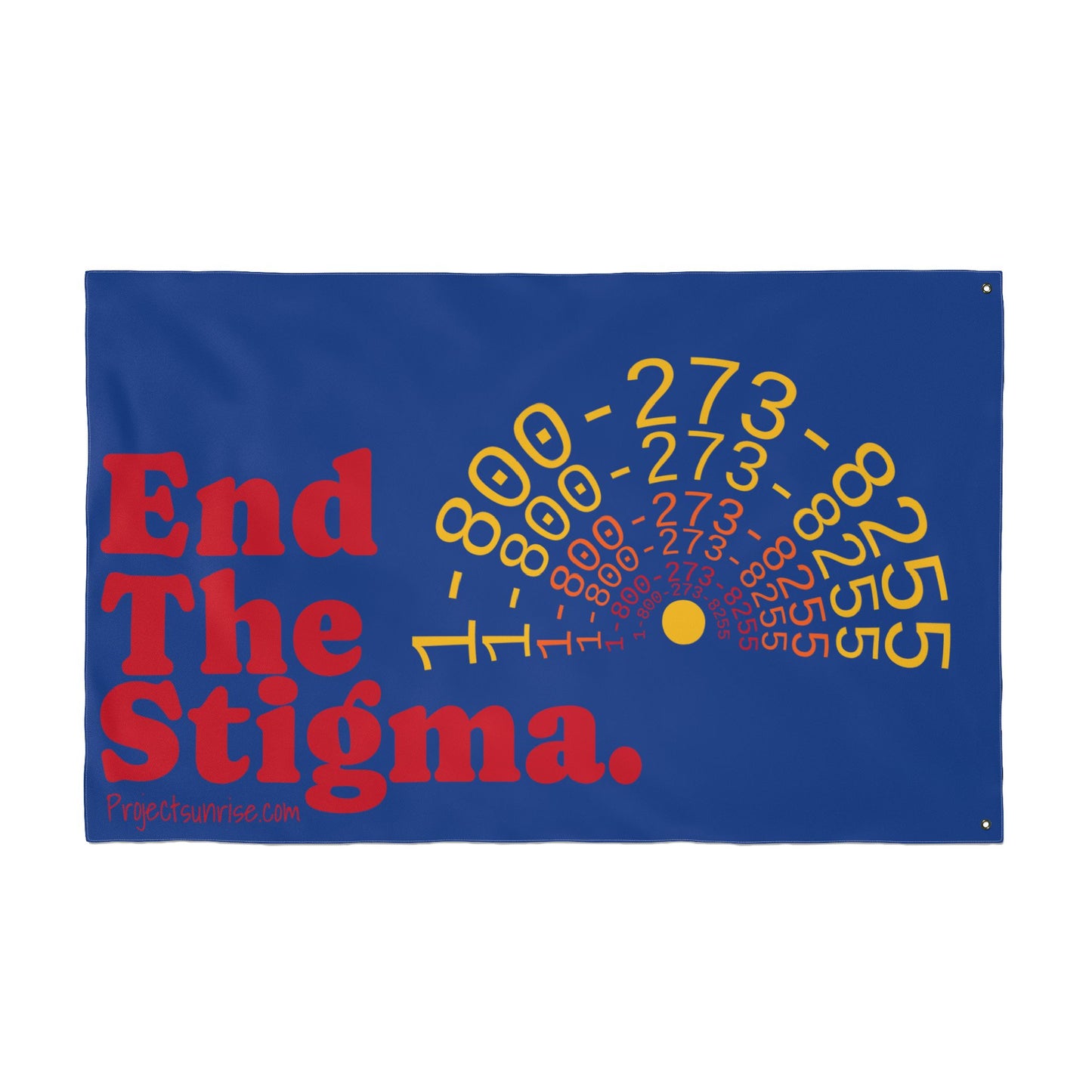 Double Sided Flag: End The Stigma | Mental Health Awareness Banner