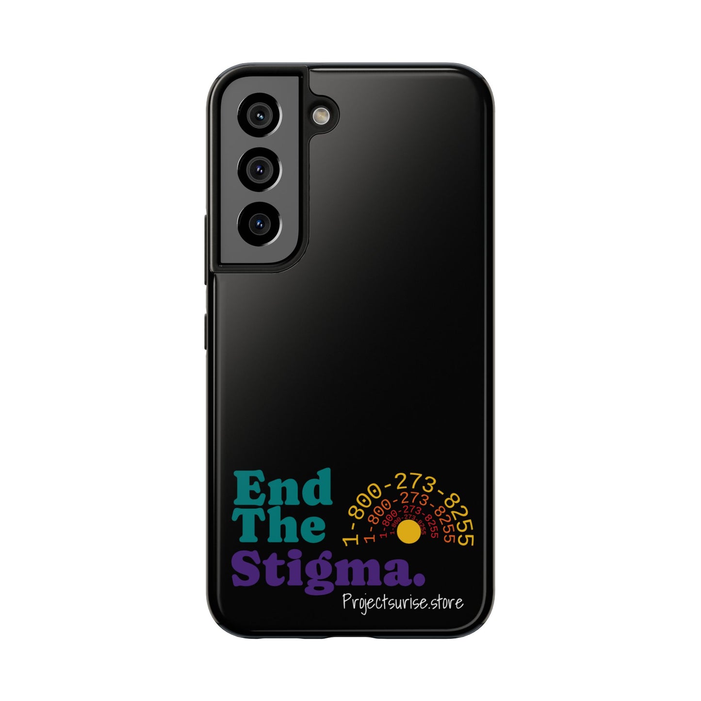 Bold Tough Phone Cases with 'End The Stigma' Design