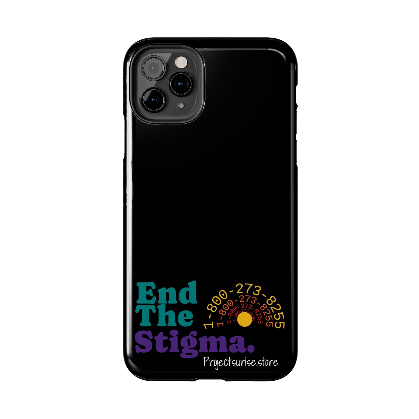 Bold Tough Phone Cases with 'End The Stigma' Design