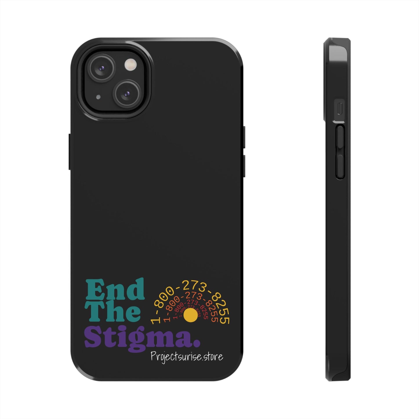 Bold Tough Phone Cases with 'End The Stigma' Design