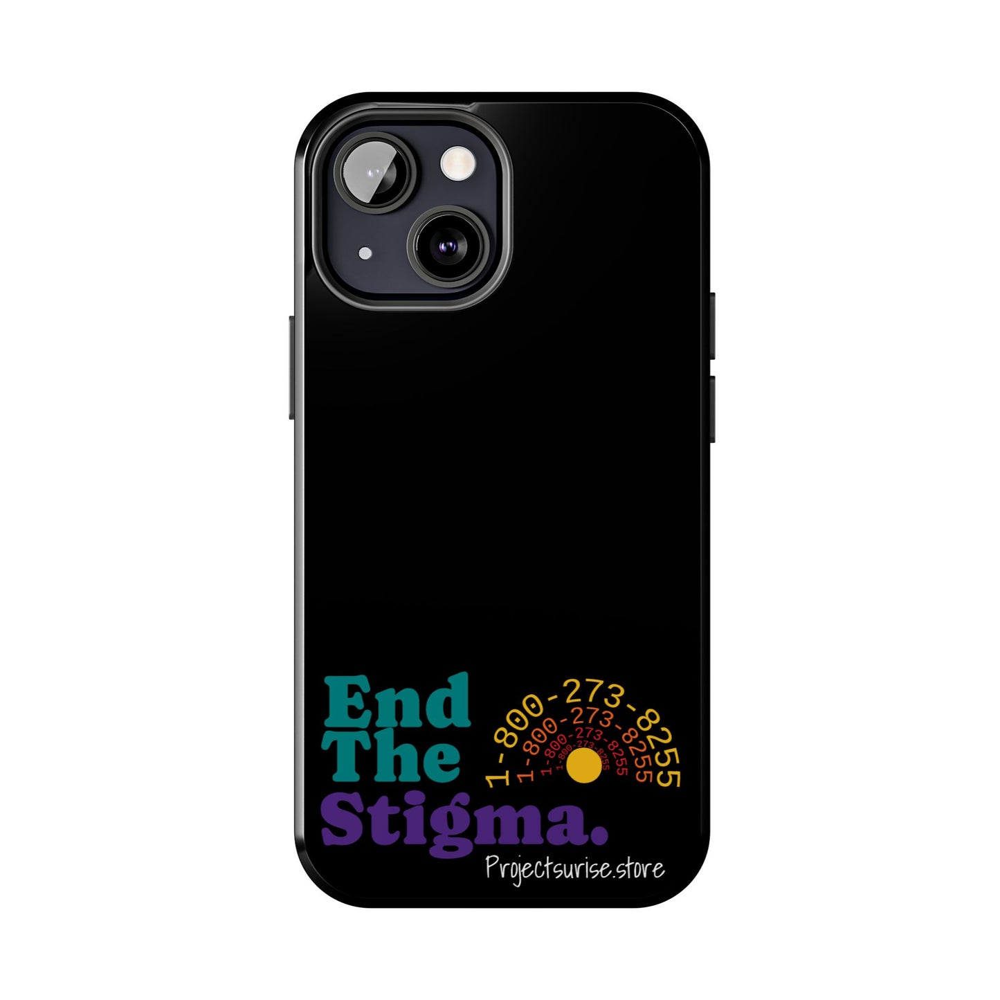 Bold Tough Phone Cases with 'End The Stigma' Design