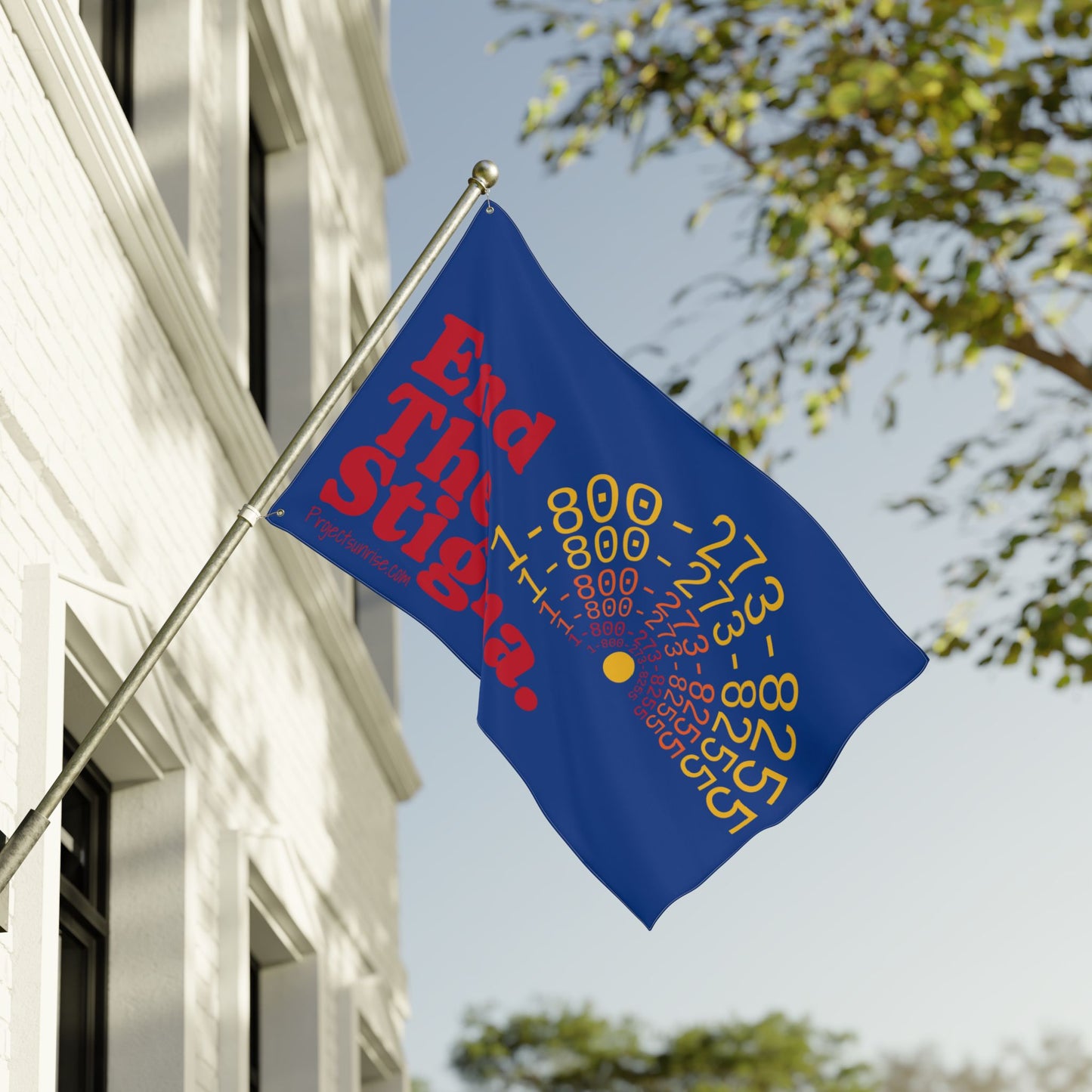 Double Sided Flag: End The Stigma | Mental Health Awareness Banner