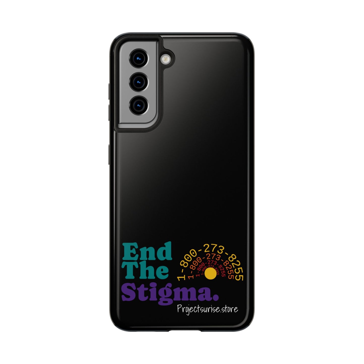 Bold Tough Phone Cases with 'End The Stigma' Design