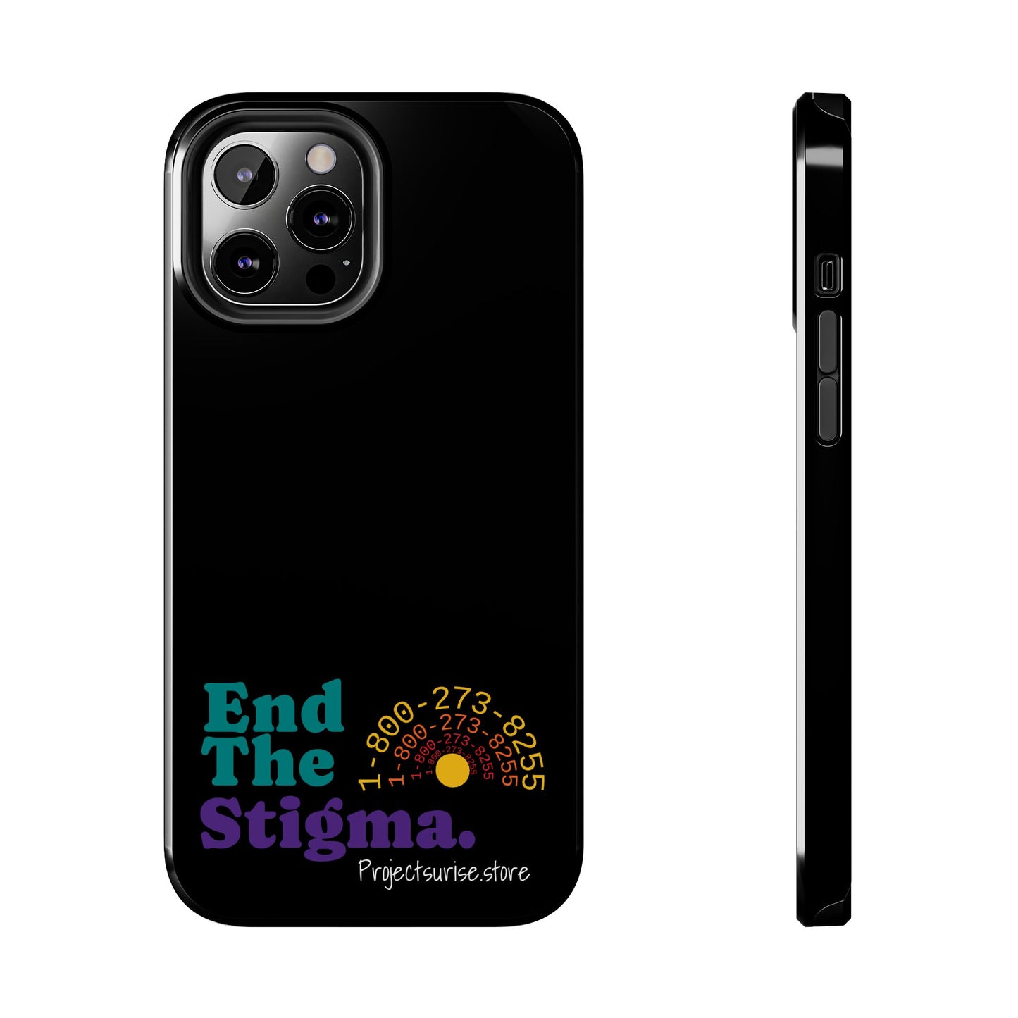 Bold Tough Phone Cases with 'End The Stigma' Design