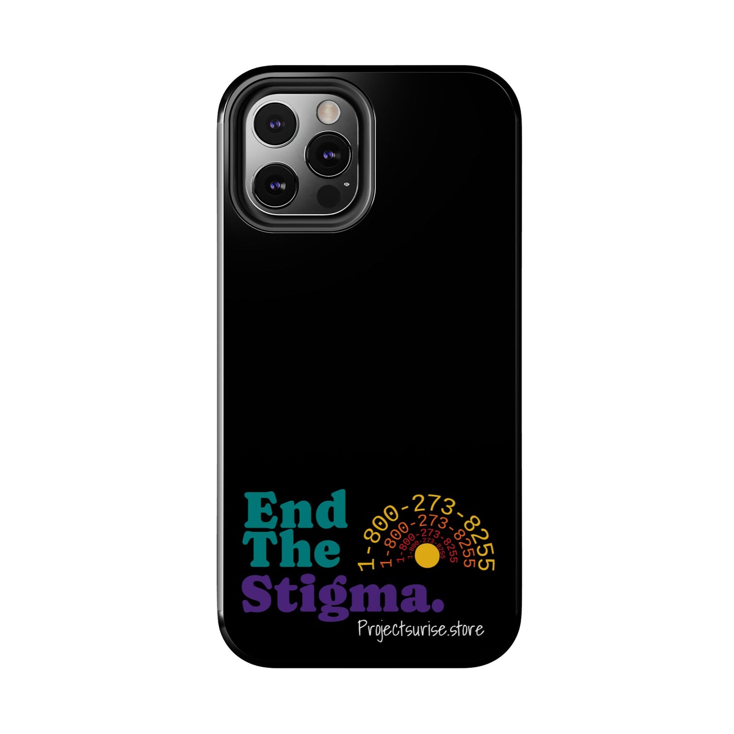 Bold Tough Phone Cases with 'End The Stigma' Design