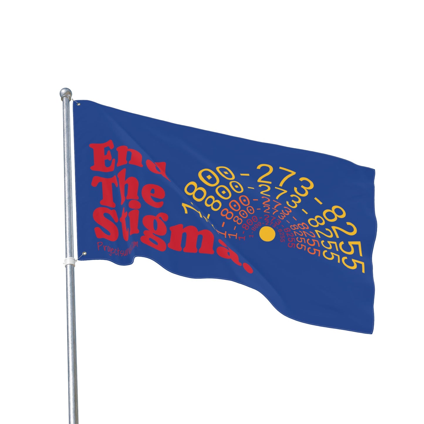 Double Sided Flag: End The Stigma | Mental Health Awareness Banner
