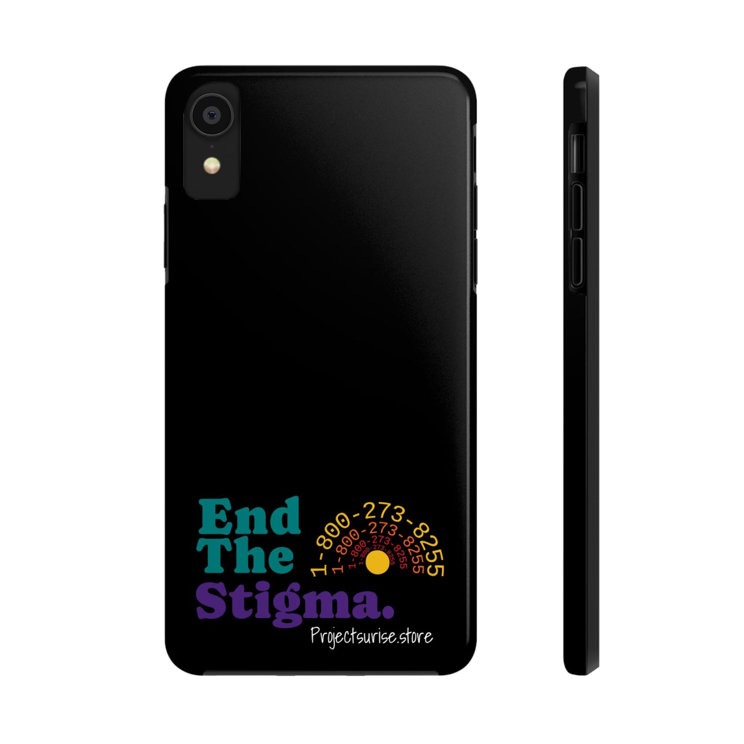 Bold Tough Phone Cases with 'End The Stigma' Design