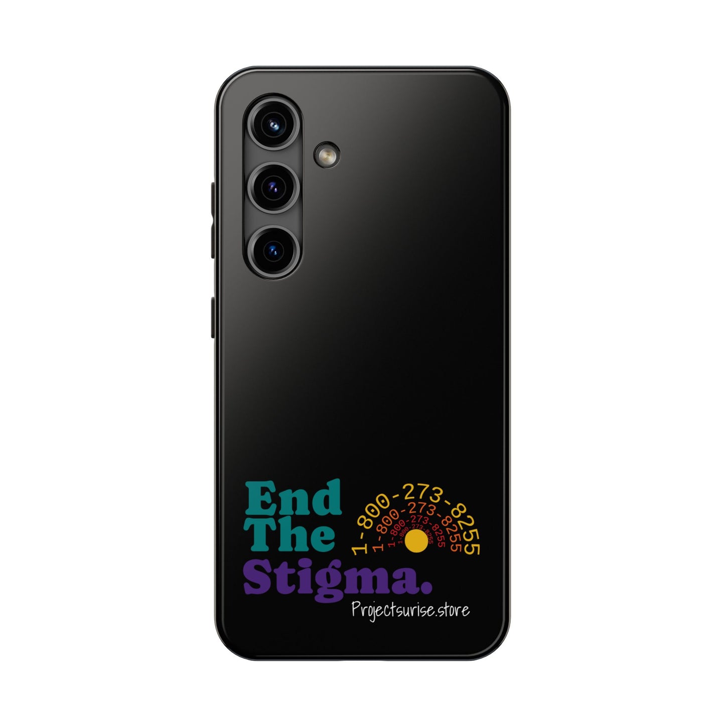 Bold Tough Phone Cases with 'End The Stigma' Design