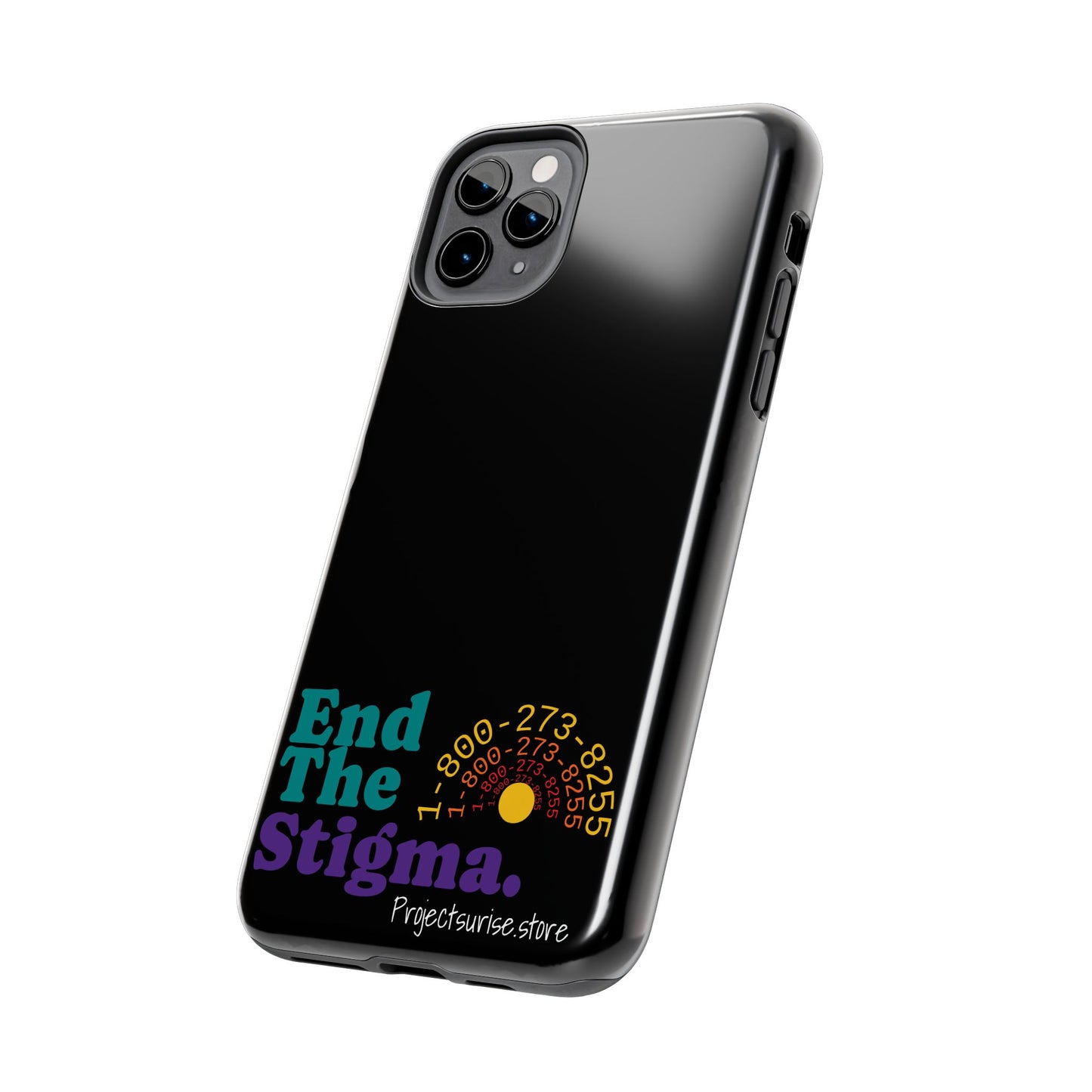 Bold Tough Phone Cases with 'End The Stigma' Design