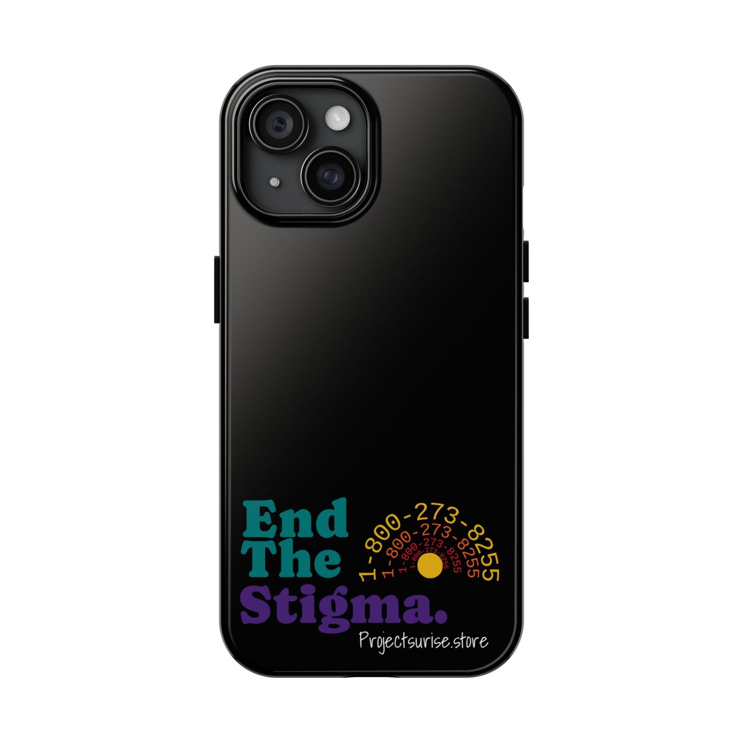 Bold Tough Phone Cases with 'End The Stigma' Design