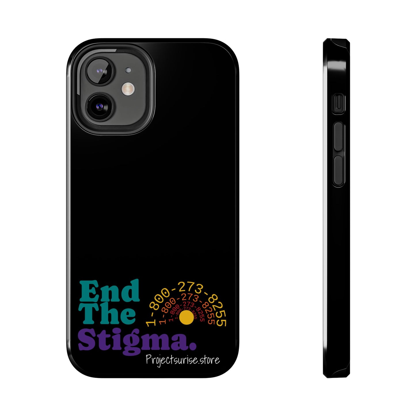 Bold Tough Phone Cases with 'End The Stigma' Design