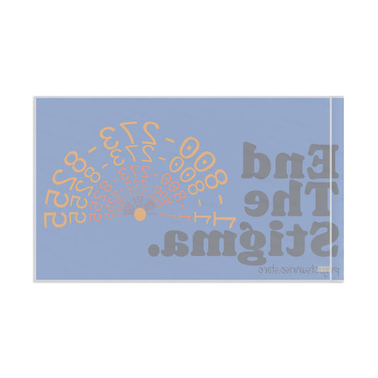 End the Stigma Flag - Empowerment Decor for Mental Health Awareness