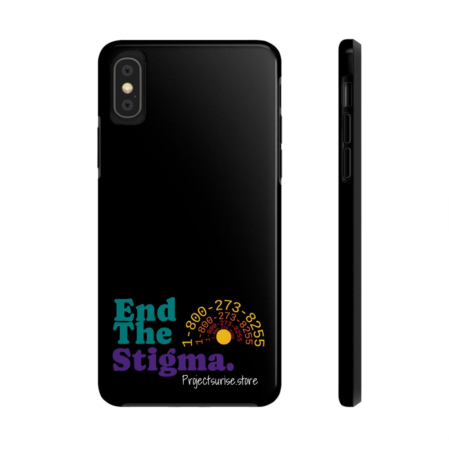 Bold Tough Phone Cases with 'End The Stigma' Design