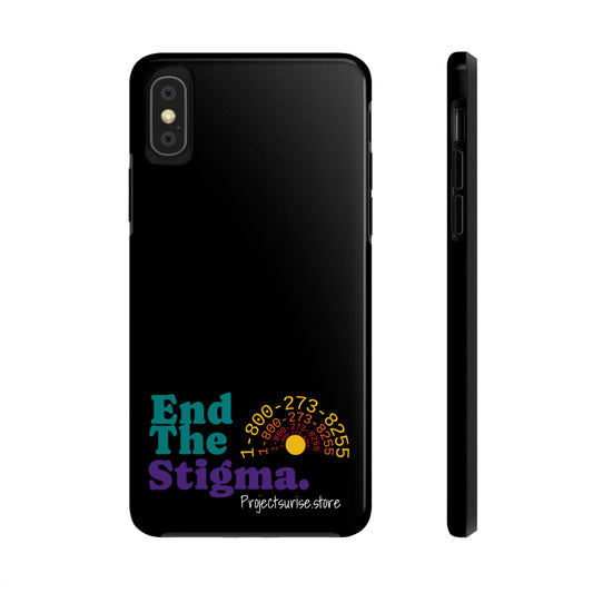Bold Tough Phone Cases with 'End The Stigma' Design