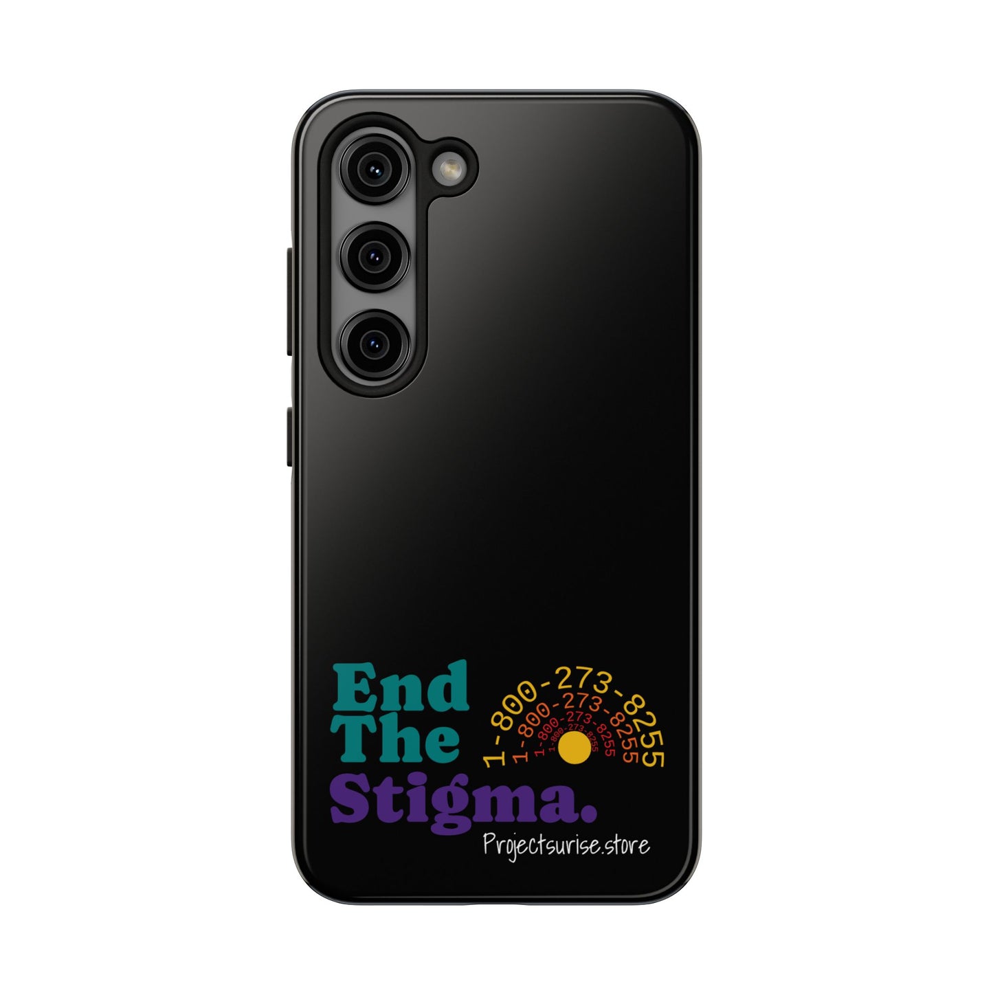 Bold Tough Phone Cases with 'End The Stigma' Design