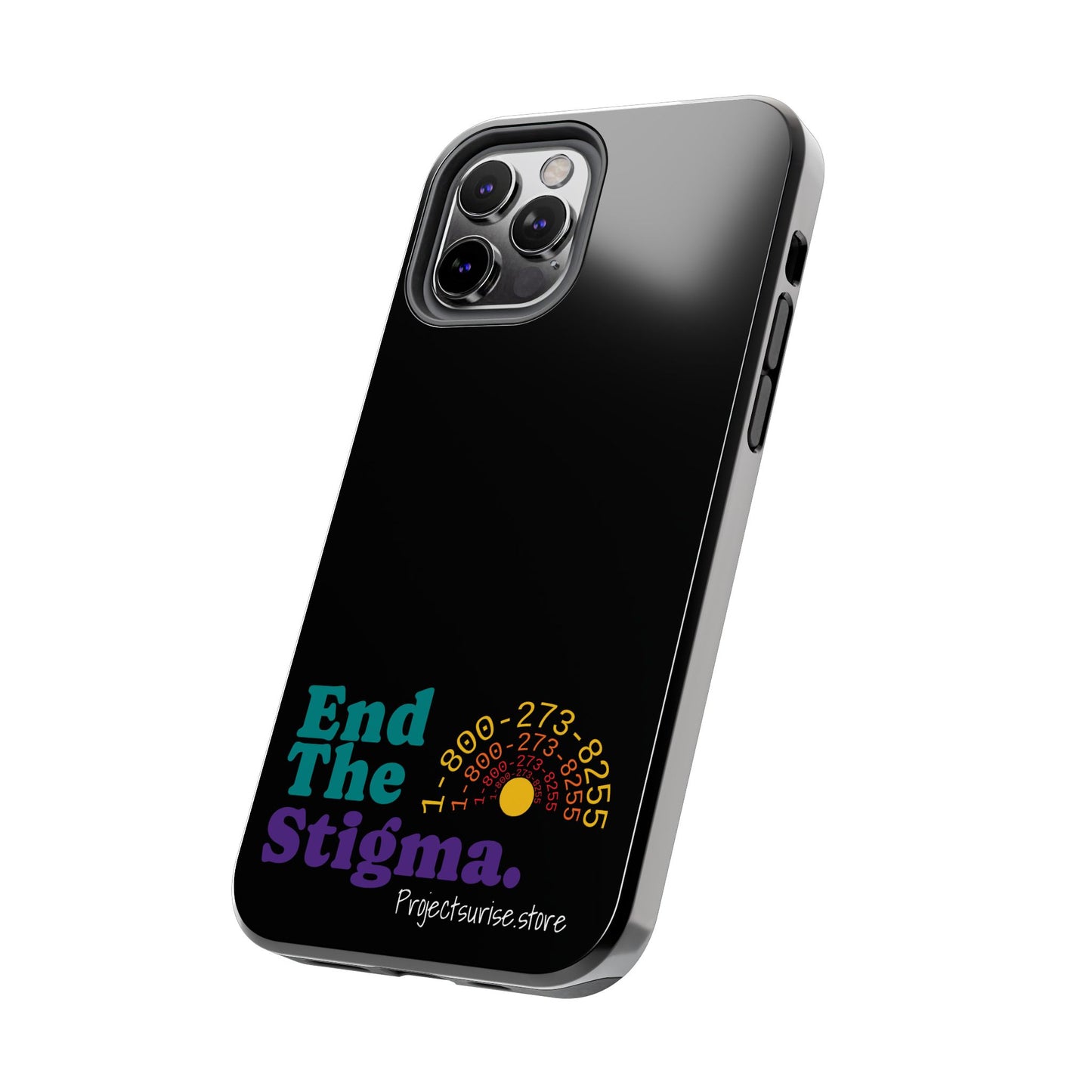 Bold Tough Phone Cases with 'End The Stigma' Design