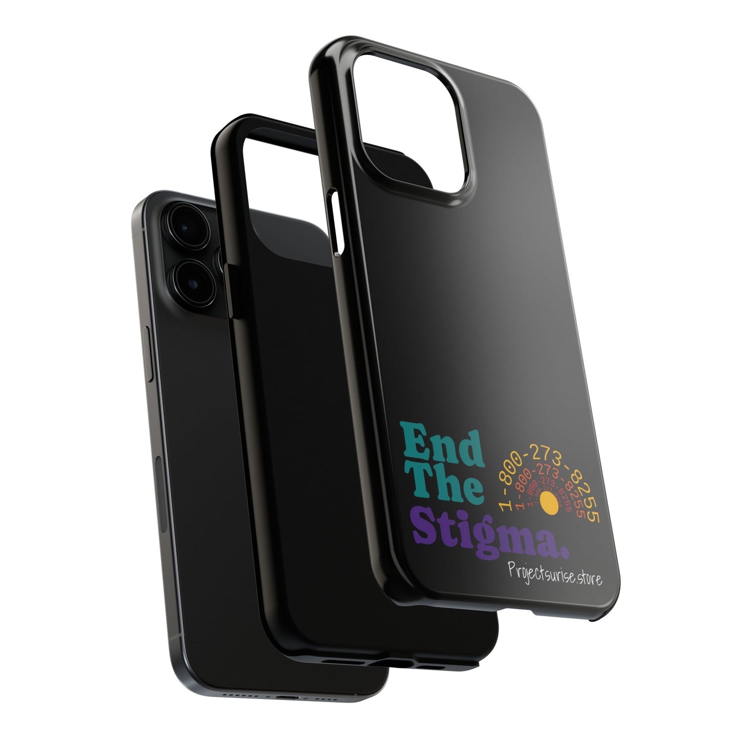 Bold Tough Phone Cases with 'End The Stigma' Design