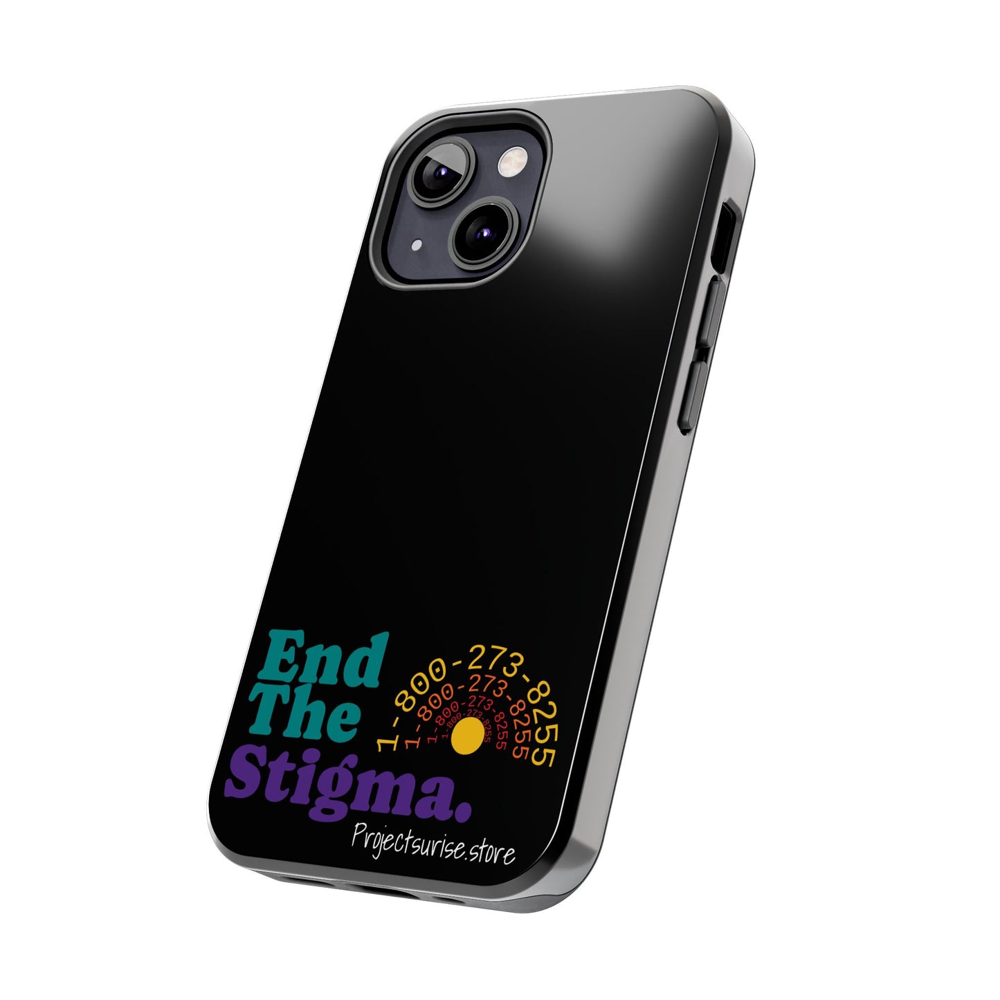 Bold Tough Phone Cases with 'End The Stigma' Design