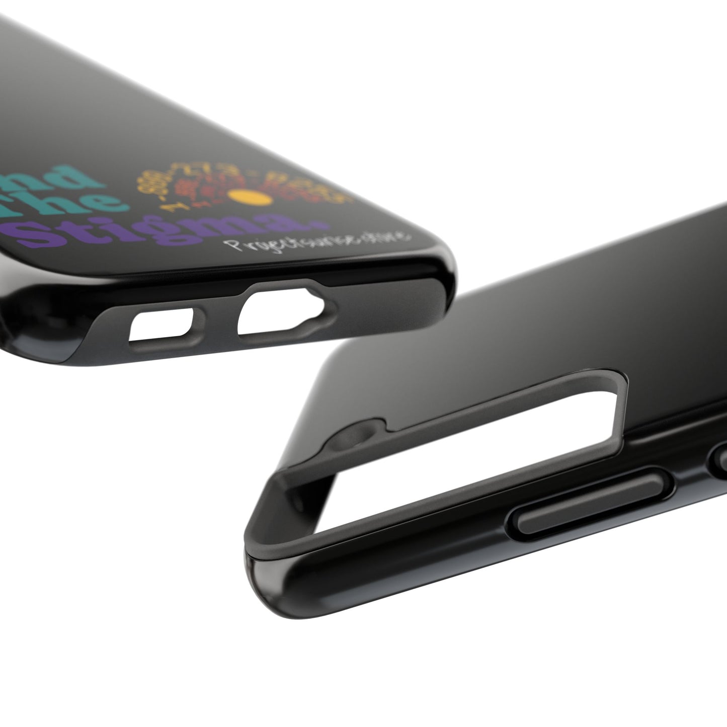 Bold Tough Phone Cases with 'End The Stigma' Design