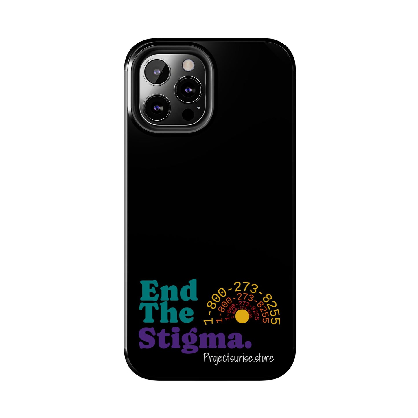 Bold Tough Phone Cases with 'End The Stigma' Design