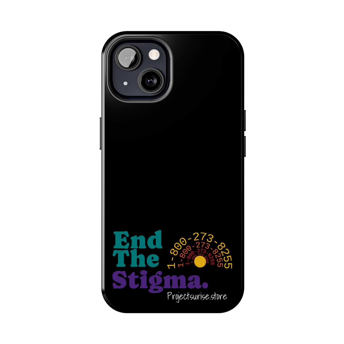 Bold Tough Phone Cases with 'End The Stigma' Design