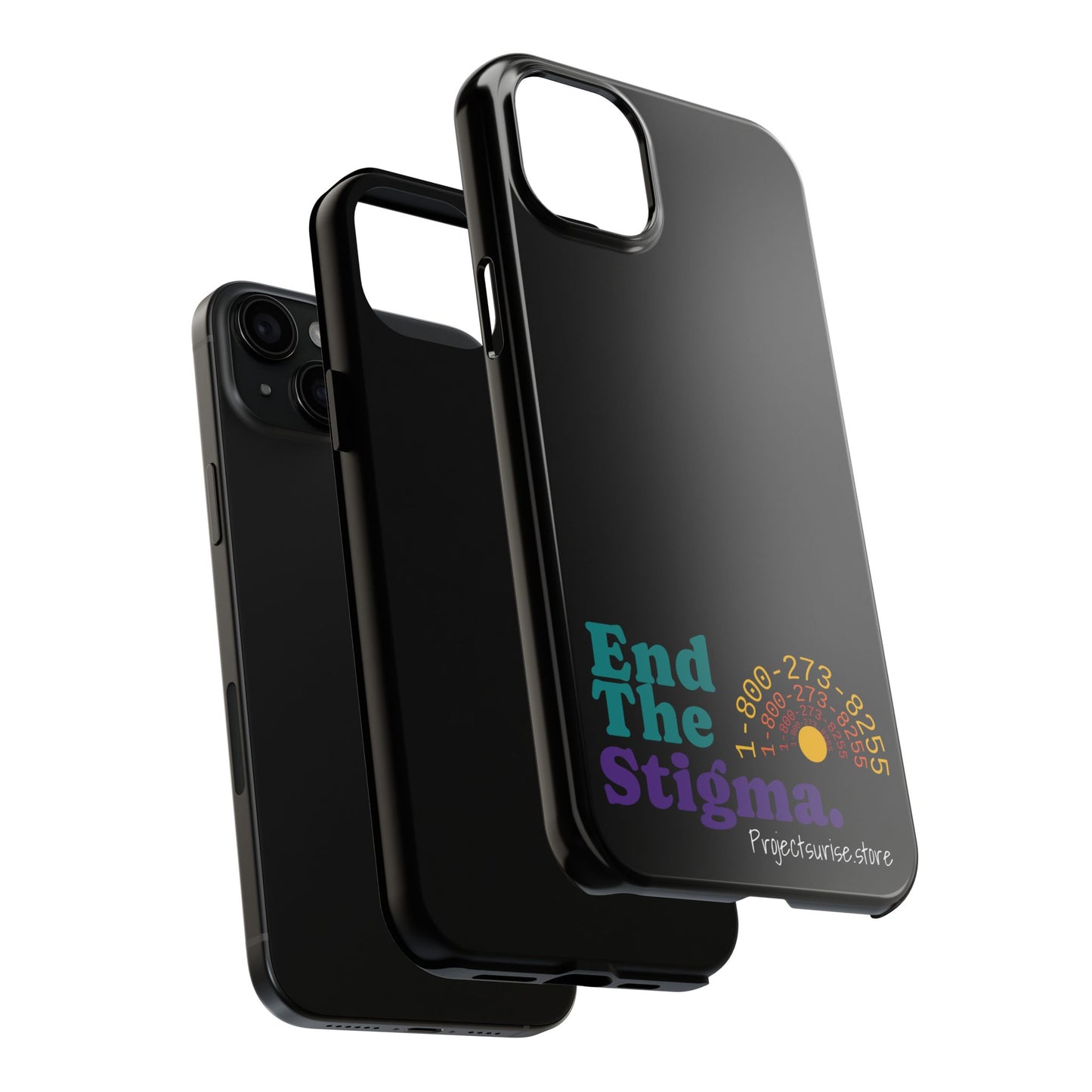 Bold Tough Phone Cases with 'End The Stigma' Design