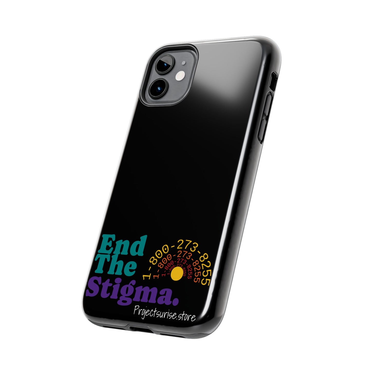 Bold Tough Phone Cases with 'End The Stigma' Design