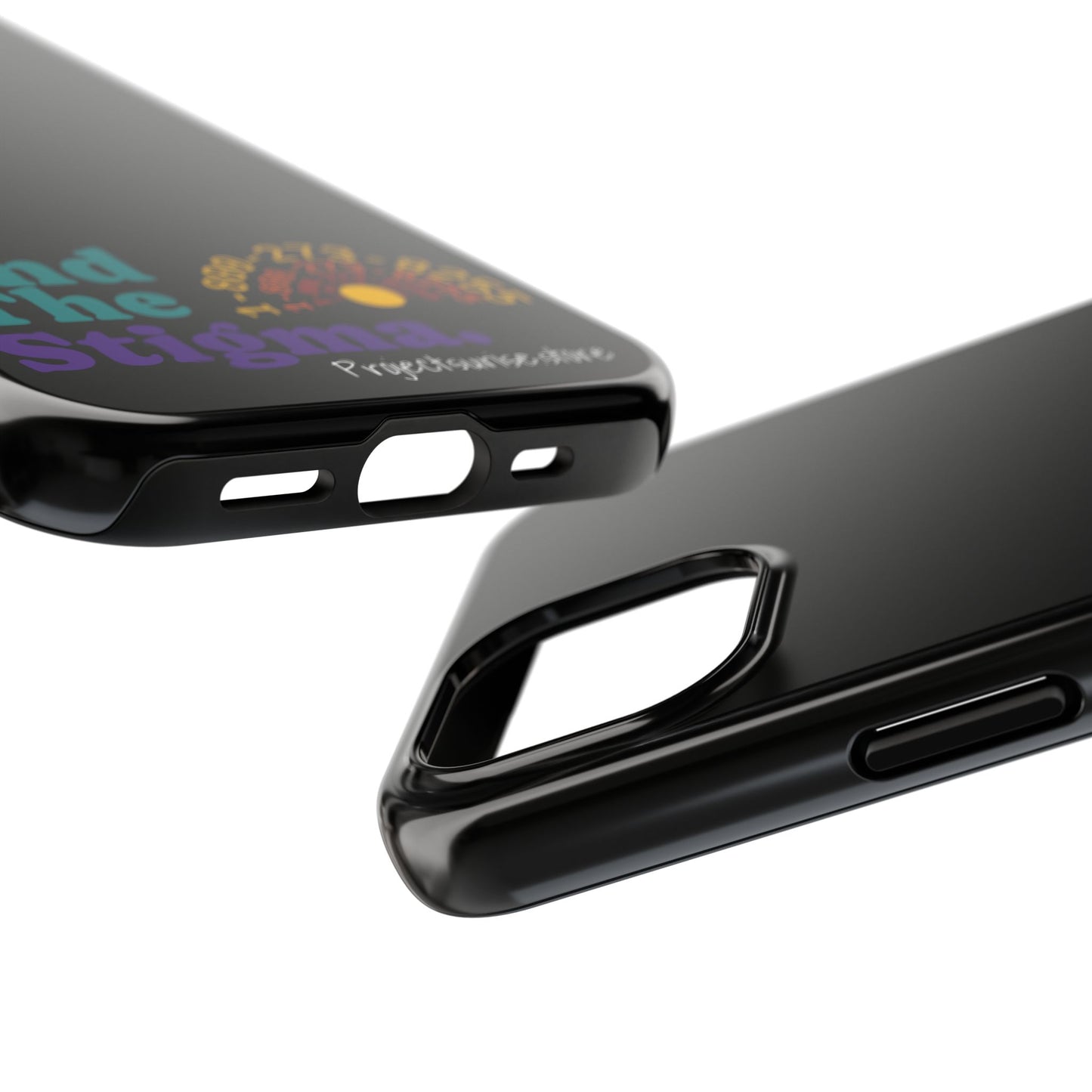 Bold Tough Phone Cases with 'End The Stigma' Design