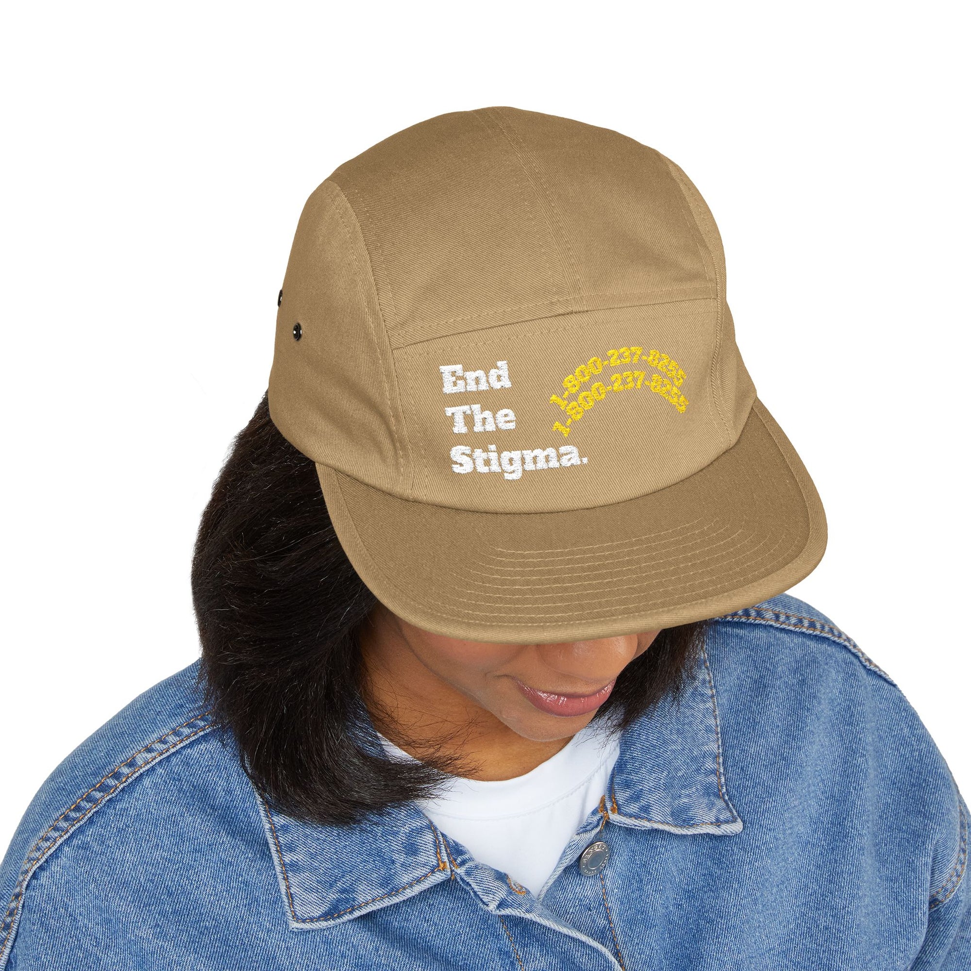 Embroidered 5 Panel Cap - End The Stigma