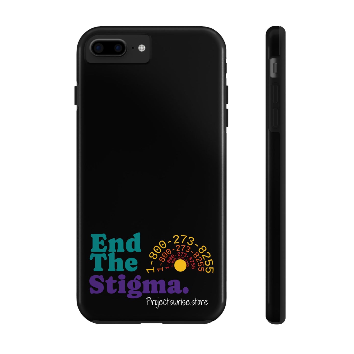 Bold Tough Phone Cases with 'End The Stigma' Design