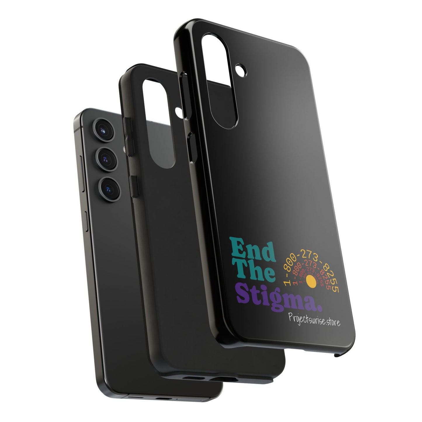 Bold Tough Phone Cases with 'End The Stigma' Design