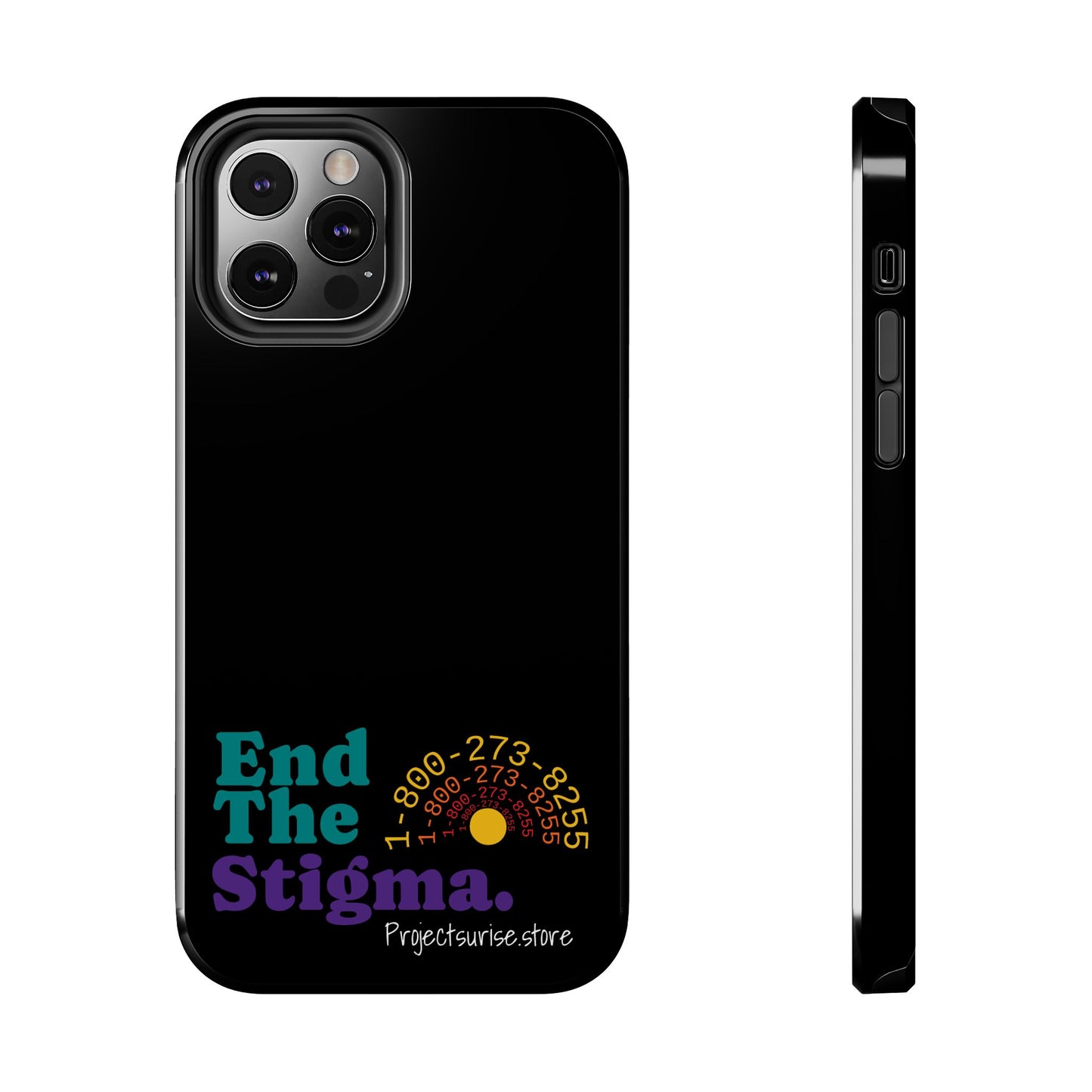 Bold Tough Phone Cases with 'End The Stigma' Design