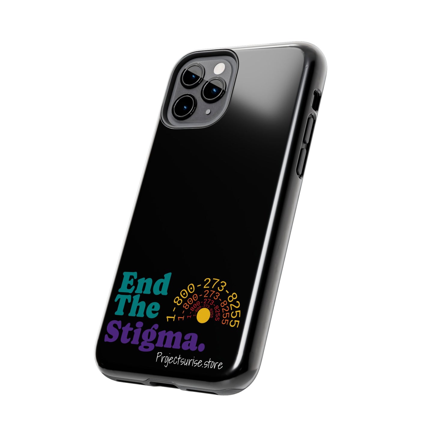 Bold Tough Phone Cases with 'End The Stigma' Design