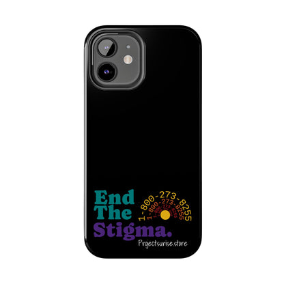 Bold Tough Phone Cases with 'End The Stigma' Design