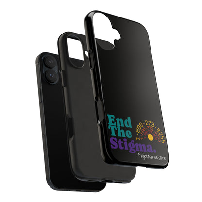 Bold Tough Phone Cases with 'End The Stigma' Design