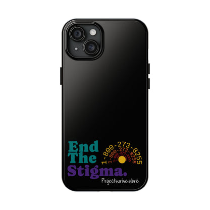 Bold Tough Phone Cases with 'End The Stigma' Design