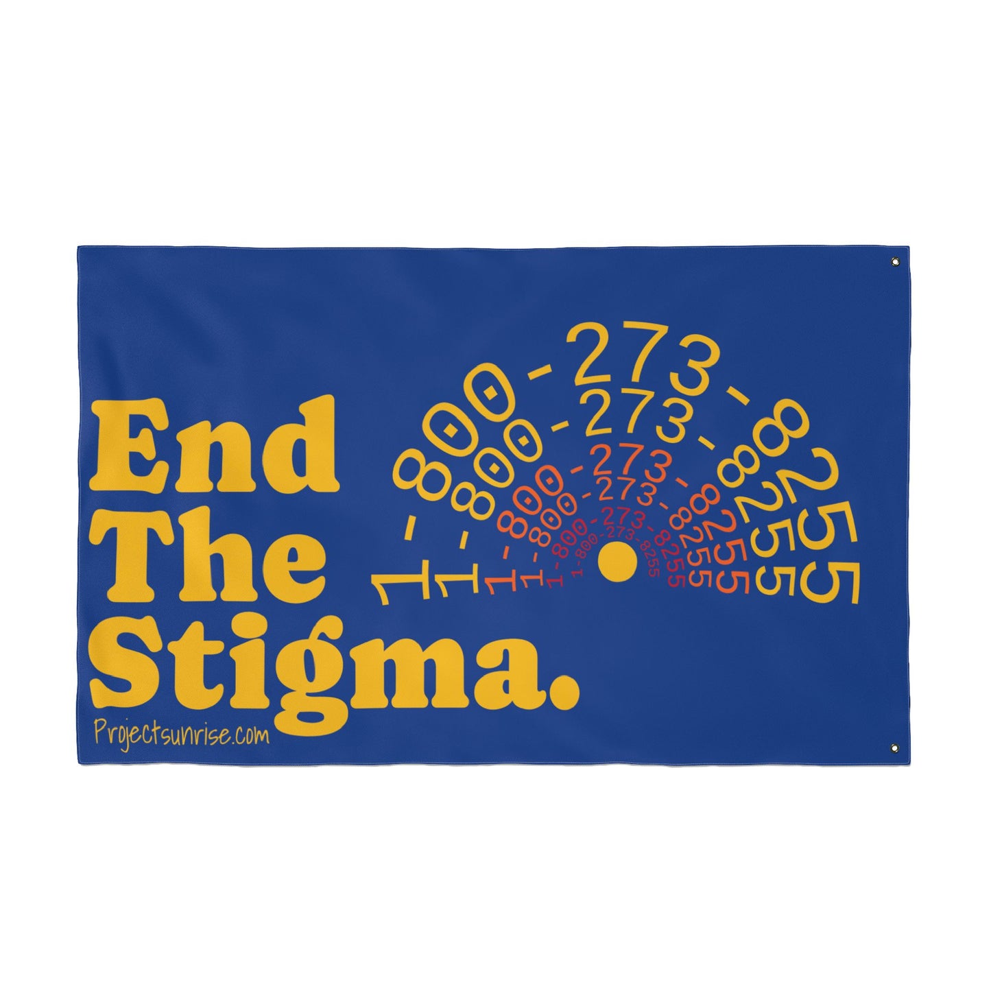 Double Sided Awareness Flag, End the Stigma Banner, Mental Health Support Flag