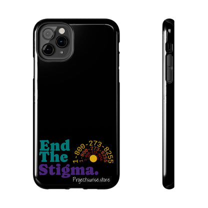 Bold Tough Phone Cases with 'End The Stigma' Design